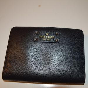 Kate Spade NY black leather wallet
